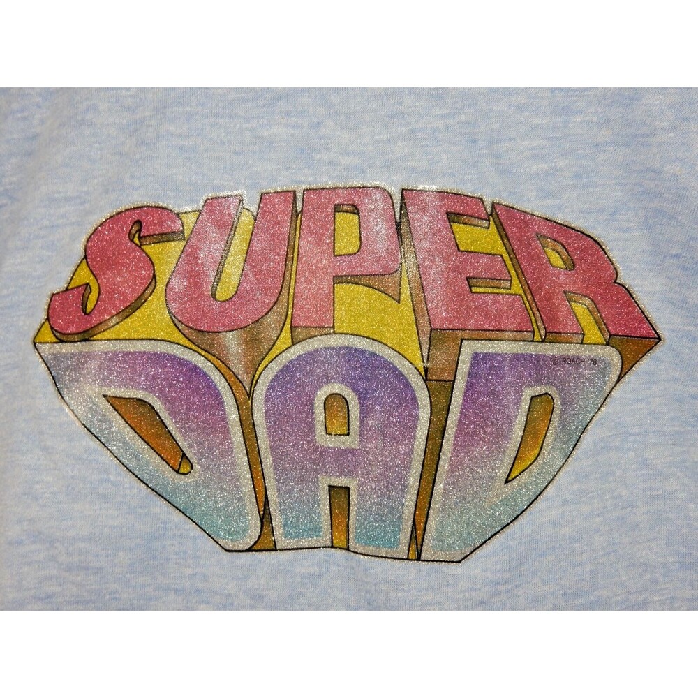Union Company 1978 Super Dad Iron On Large T Shirt